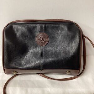 Liz Claiborne Black and Brown Leather Bag